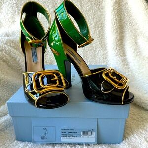 Prada Calzature Donna Vernice bicolor size 38